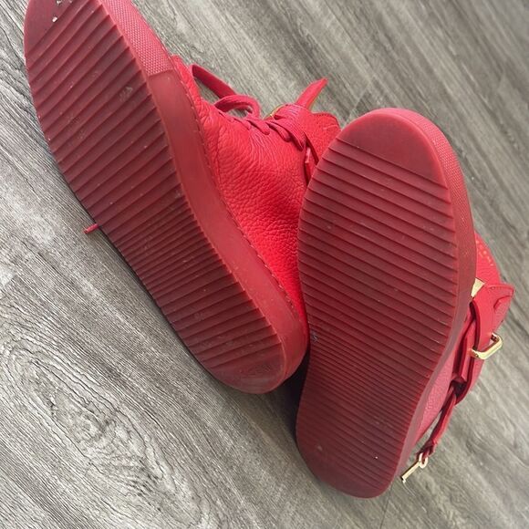 Buscemi Red 100mm Alta Sneakers Women's Size 36 - Picture 9 of 10